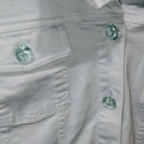 Women's XL Sky Blue Button Down Shacket - Picture 3 of 4